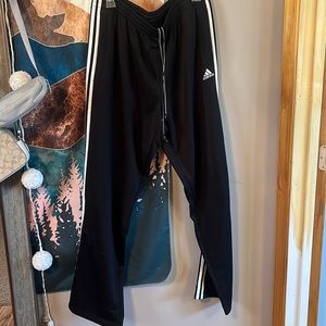 Men’s Adidas Black & White Track Pants